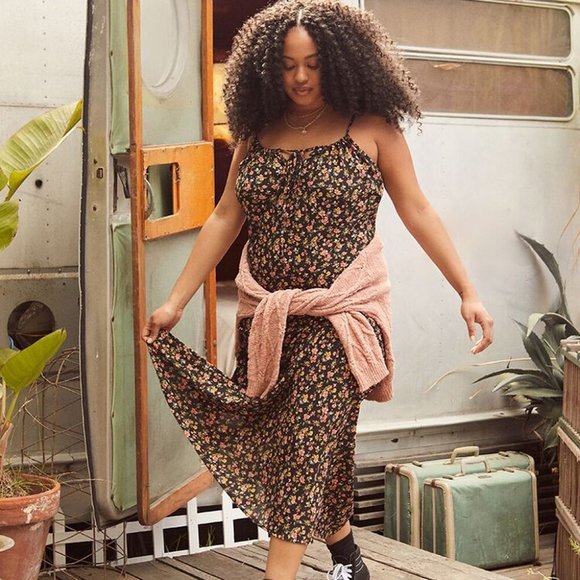 Forever 21 Floral Maxi Dress Size 2X NWT - Picture 2 of 4